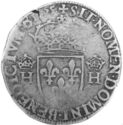 1 Teston (Henri III - B - Rouen)