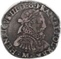 1 Teston (Henri III - M - Toulouse)