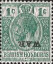 King George V (1865-1936) - Overprinted Twice