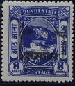 Stamps of Bundi overprinted