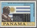 Bolivar and Uruguay flag Overprinted Type IV