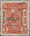 Stamps of Bundi overprinted