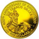 100 Dollars (Knighting of Sir Francis Drake)