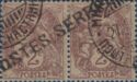 Stamps of France with POSTES SERBES Overprint