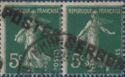 Stamps of France with POSTES SERBES Overprint