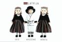 Latviešu etnogrāfiskās lelles/Latvian national dolls