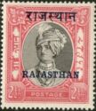 Stamps of Jaipur overprinted