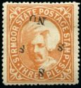 Raja Sir Shamsher Parkash (1856-1898) - overprinted