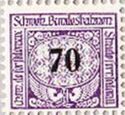 Railway stamps with thick black face value in oval