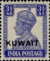 Stamps of India, overprinted in black
