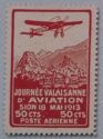 Air post stamp for Sion-Sierre