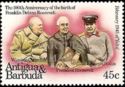 Roosevelt at Yalta Conference - Overprinted