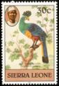 Great Blue Turaco (Corythaeola cristata); 1981 imprint