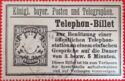 Königl. bayer. Posten und Telegraphen. - Telephon-Billet