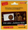 Booklet-Gold seal of King Charles IV on the "GoldenBull"