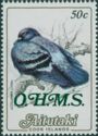 Rock Pigeon (Columba livia), overprinted O.H.M.S.