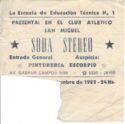 Soda Stereo - Club Atlético San Miguel