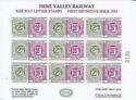 LNWR and NVR Railway Letter stamps sheet