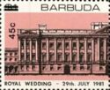 Buckingham Palace (left side) - Surcharged