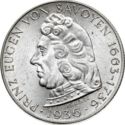 2 Schilling (200th death year of general Eugen of Savoy)