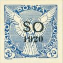 Sokol v letu - Windhover - overprint S O 1920