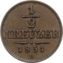 ½ Kreuzer (1/240 Thaler - A, B, C, G)