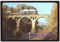 Class TKt 48 steam locomotive on the viaduct