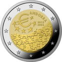 2 Euro (10th anniv. monetary agreement between Andorra and the European Union)