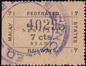 Federated Malay States Railways - Newspaper Stamp