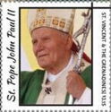 Pope John Paul II Facing left, Black text in White Border
