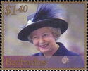 Queen Elizabeth in purple feathered hat