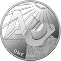 1 Dollar (Letter A - Akubra. Silver)