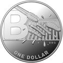 1 Dollar (Letter B - Barbecue. Silver)