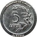 5 leke - Monedas de Europa- Albania