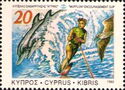 Water-skier, dolphin and gull (Moufflon Encouragement Cup)