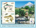 Israel '98 on Fly Fishing souvenir sheet