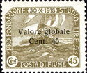 Overprinted "Valore globale" Type I Small overprint