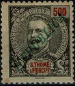 King Carlos I overprinted