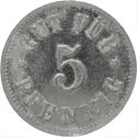 5 Pfennig (Heinr. & Aug. Brüning)