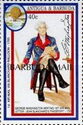 George Washington writing Balloon Mail Letter - Overprinted