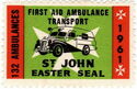 First Aid Ambulance Transport - St. John Easter Seal 1961