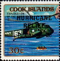 Helicopter, Raft - Overprint and Surcharged