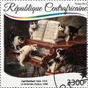 Cats (Felis silvestris catus) on a Piano