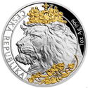 2 Dollars (Czech Lion - Gilded)