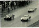 1966. Ford Motor Company. GT40 racing cars victory at Le Mans