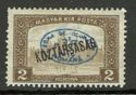 Blue overprint on Mi. HU232