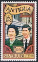 Queen and Prince Charles - Overprinted