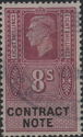 George VI Contract Note 8/-
