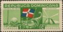 Emblem and Dominican Flag