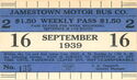 Weekly Pass September 1939